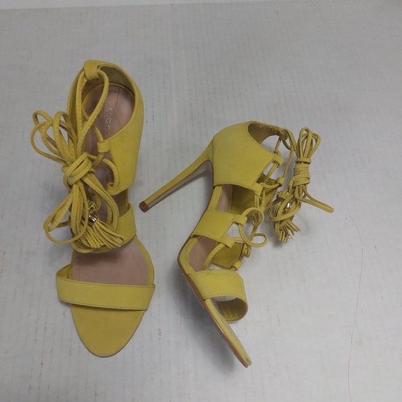 ALDO Women's Neon Yellow High Heel Shoes Size 8.5M - Picture 5 of 13